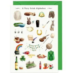 A Very Irish Alphabet Greeting Card