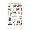 A Very Welsh Alphabet Tea Towel