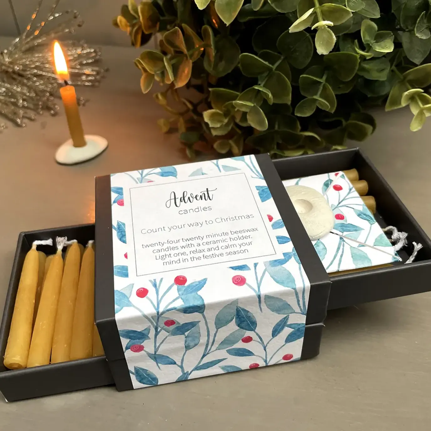 Advent Candles - Berry