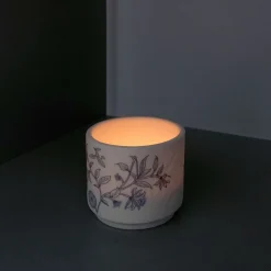 Azalea Ceramic Small Footed Tea Light Holder