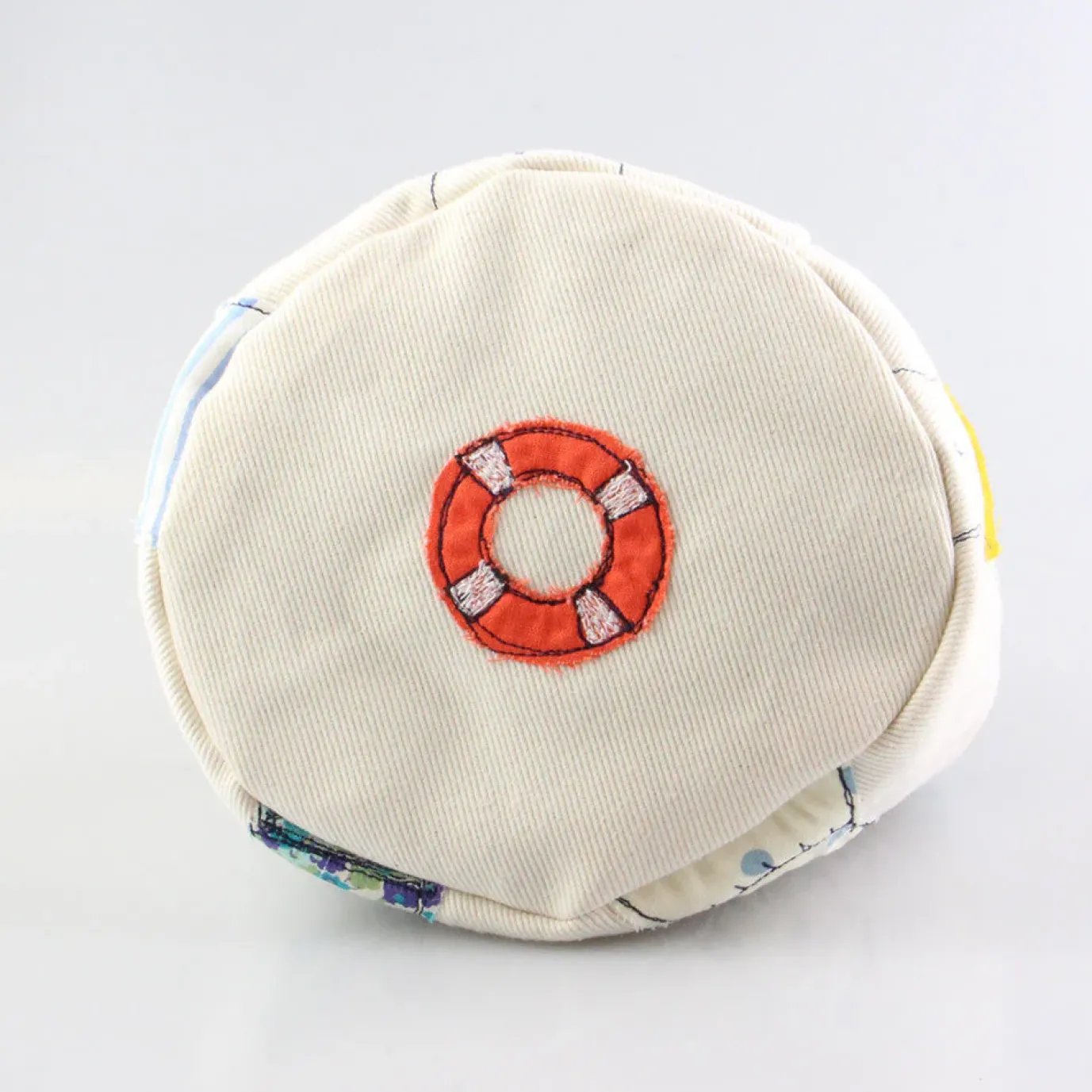 Bathers Embroidered Art Pot