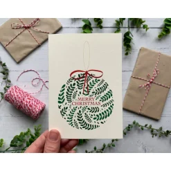 Bauble Christmas Card
