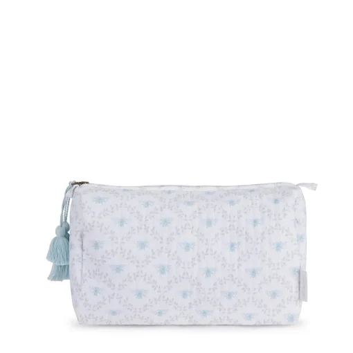 Bees & Leaves Quilted Cotton Make up Bag