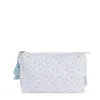 Bees & Leaves Quilted Cotton Wash Bag - Large