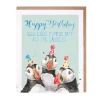 'Birthday Candles' Puffin Birthday Greetings Card