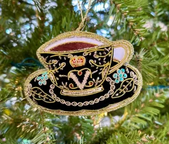Black Teacup Decoration by Tinker Tailor London