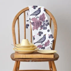 Blackbird & Bramble Tea Towel