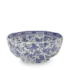 Blue Regal Peacock Octagonal Bowl