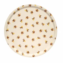 Bumblebee Round Birch Tray