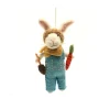 Bunny with Trowel & Carrot Felt Decoration
