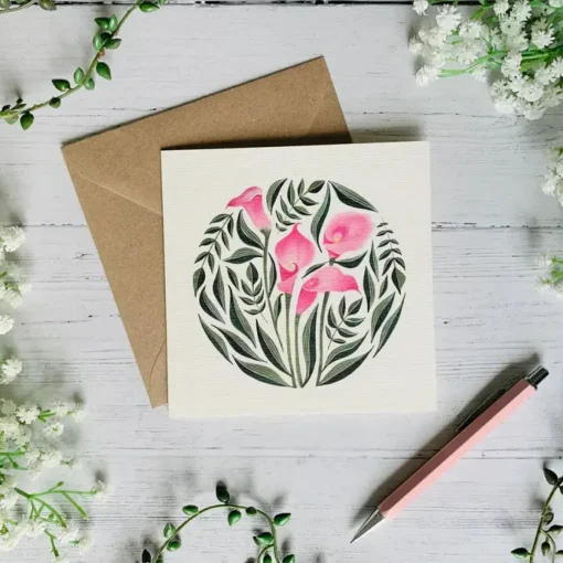 Calla Lilies Greeting Card