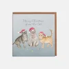 Cats in Hats Christmas Card