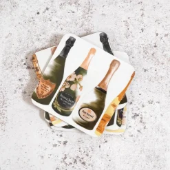 Champagne Coaster Set by Corinne Alexander