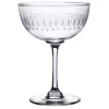 Champagne Saucer with Oval Design by The Vintage List