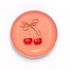 Cherries Round Enamel Printed Tray