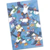 Christmas Flying Puffin Tea Towel