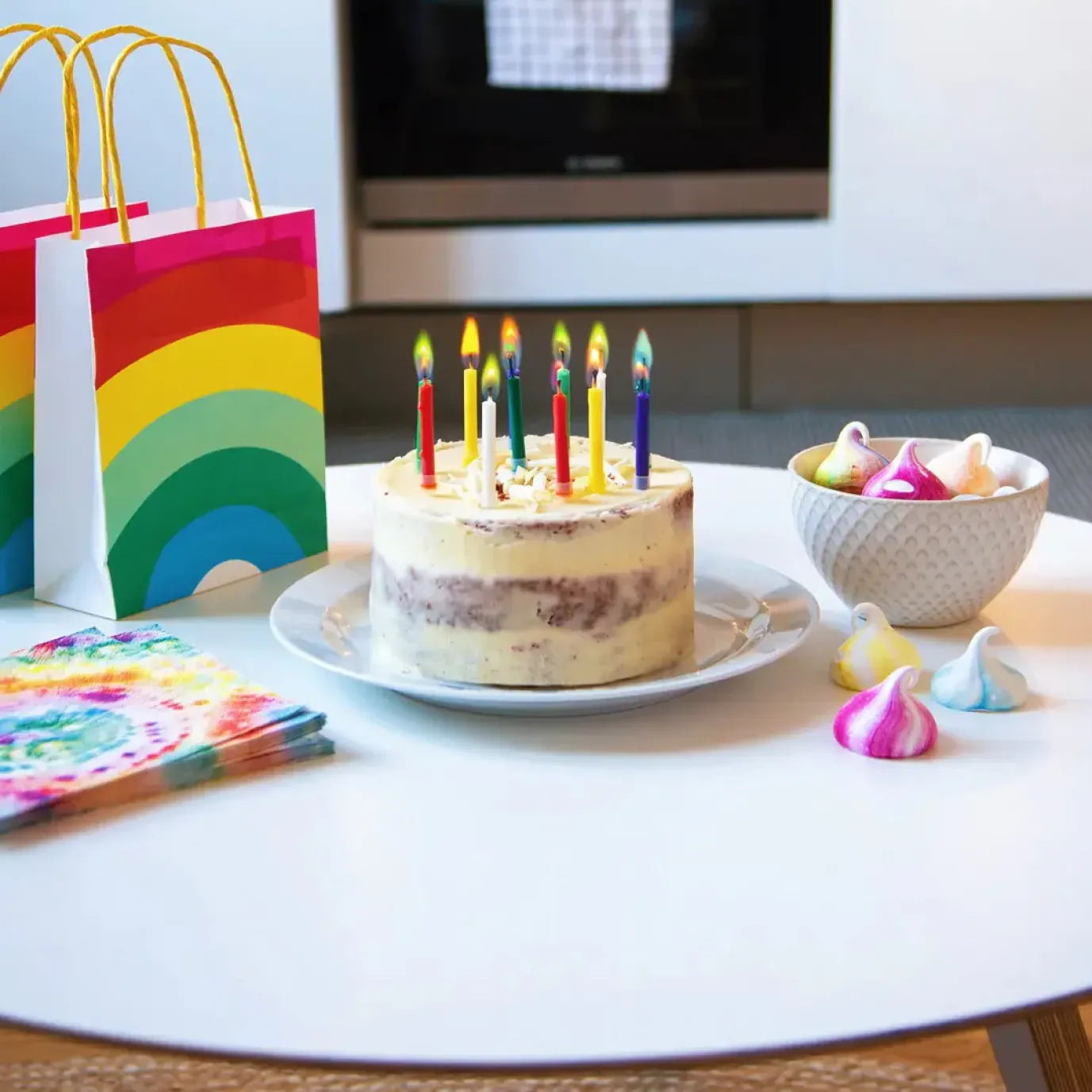 Colored Flame Birthday Candles - 12 pack