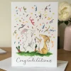 Congratulations Bunnies Greeting Card