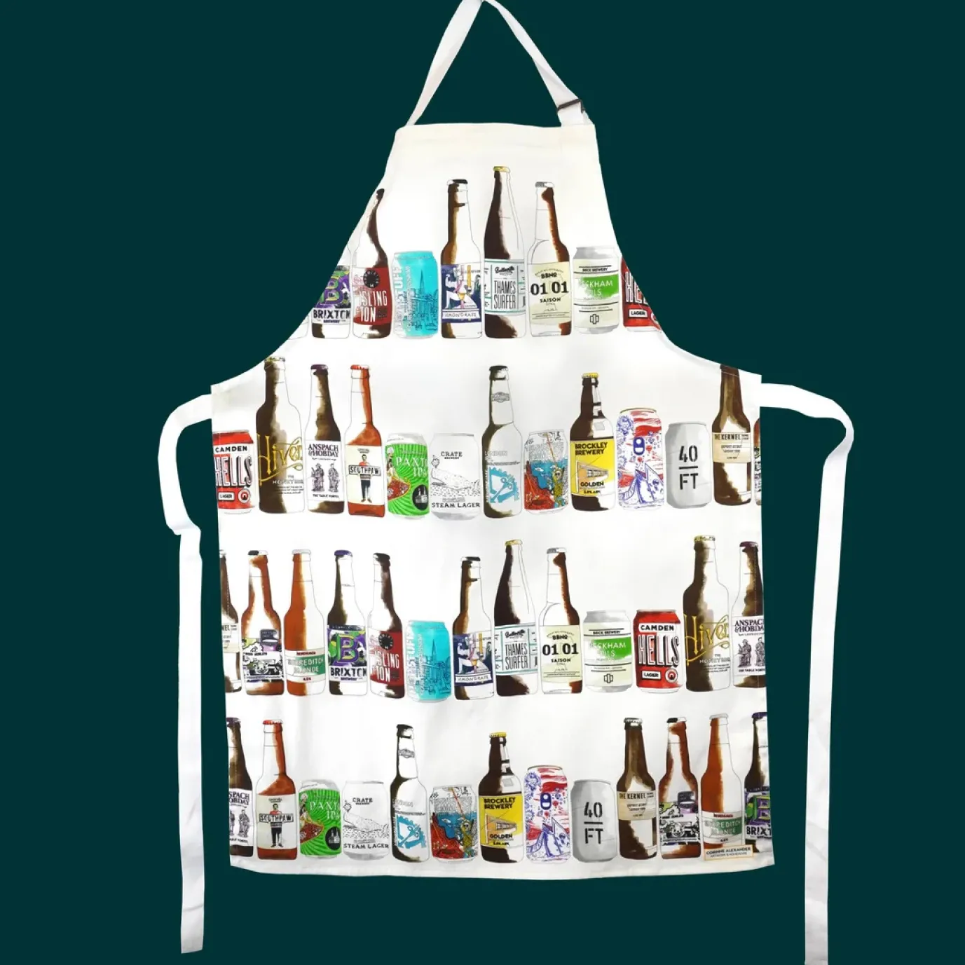 Craft Beer Apron by Corinne Alexander