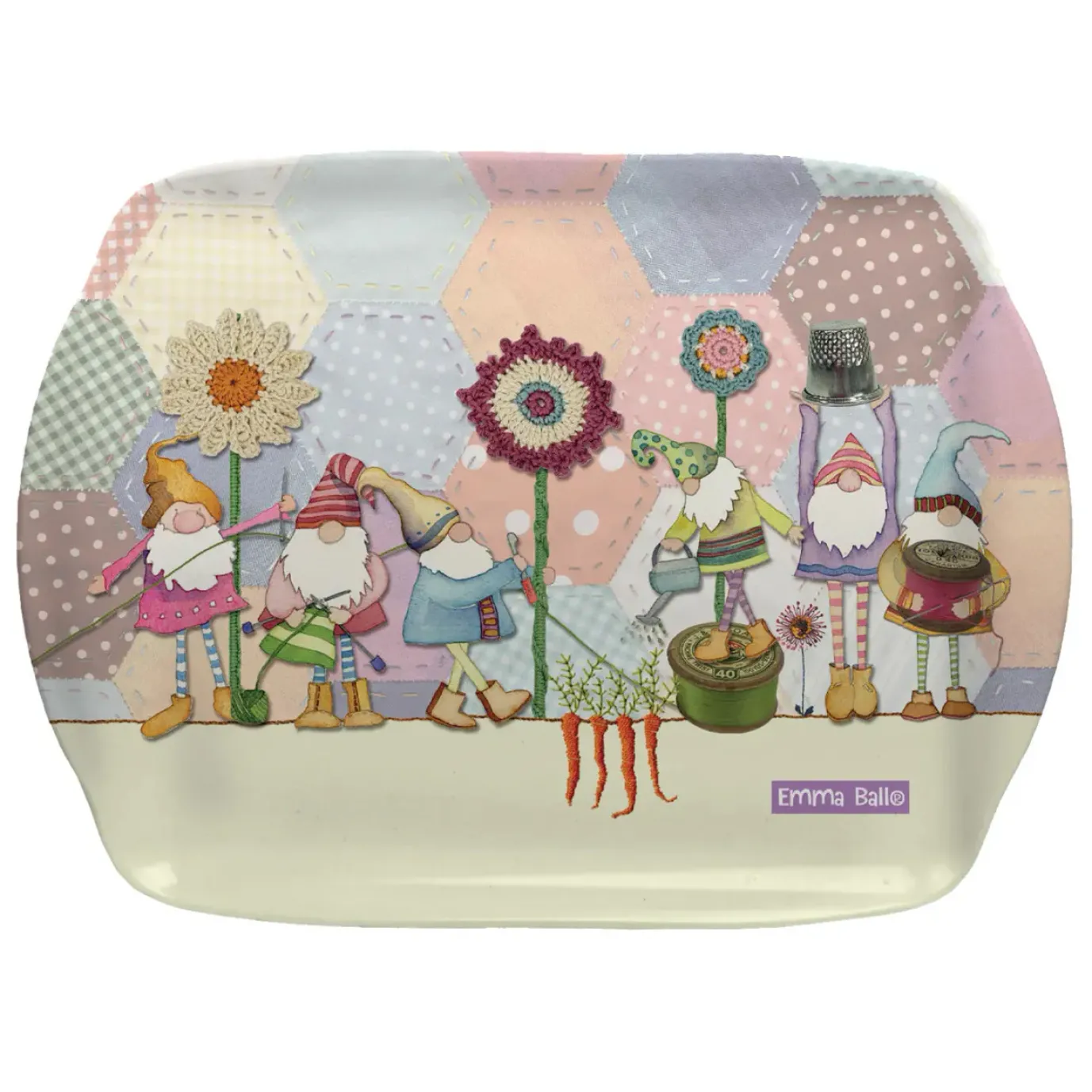 Crafting Gnomes Melamine Scatter Tray