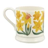 Daffodil Hand-Stamped 1/2 Pint Mug