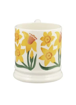 Daffodil Hand-Stamped 1/2 Pint Mug