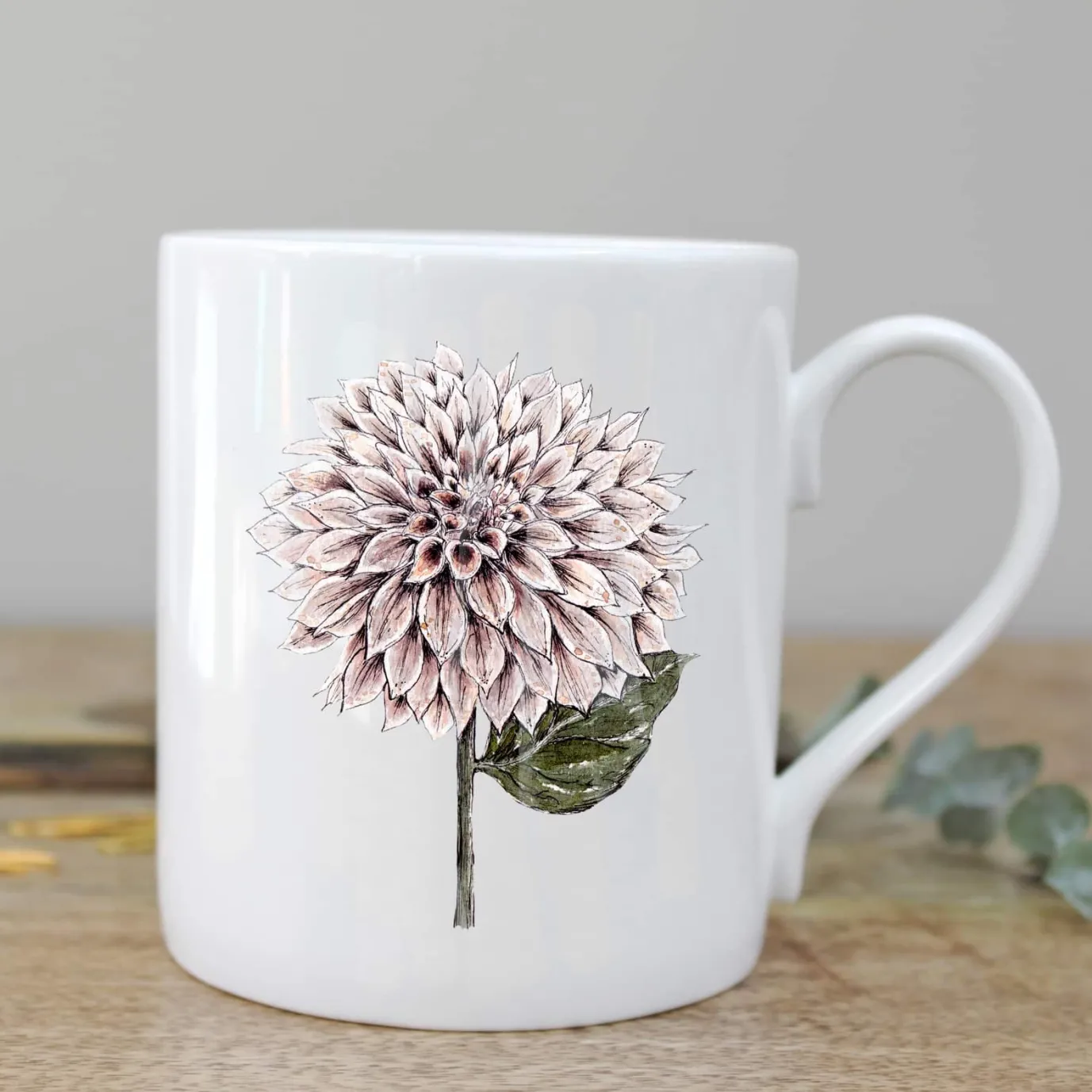 Dahlia Bone China Mug Boxed