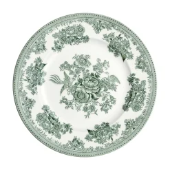 Dark Green Asiatic Pheasant Medium Plate 8 3/4 in