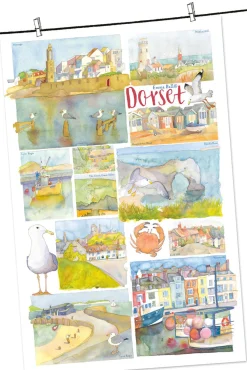 Dorset by Emma Ball Tea Towel