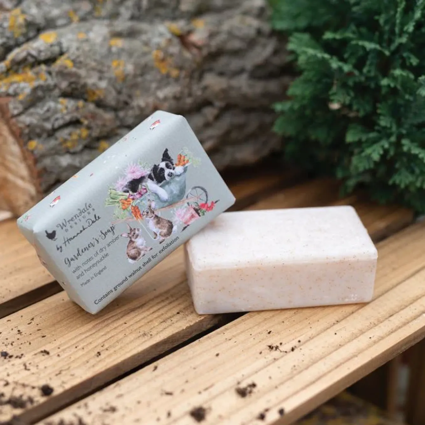 Dry Amber and Honeysuckle Gardener's Soap Bar