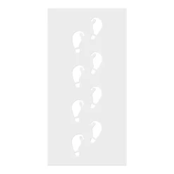 Elf Shaped Christmas Footprint Stencil