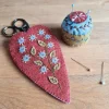Embroidered Scissors Pouch and Mini Pin Cushion Felt Craft Kit