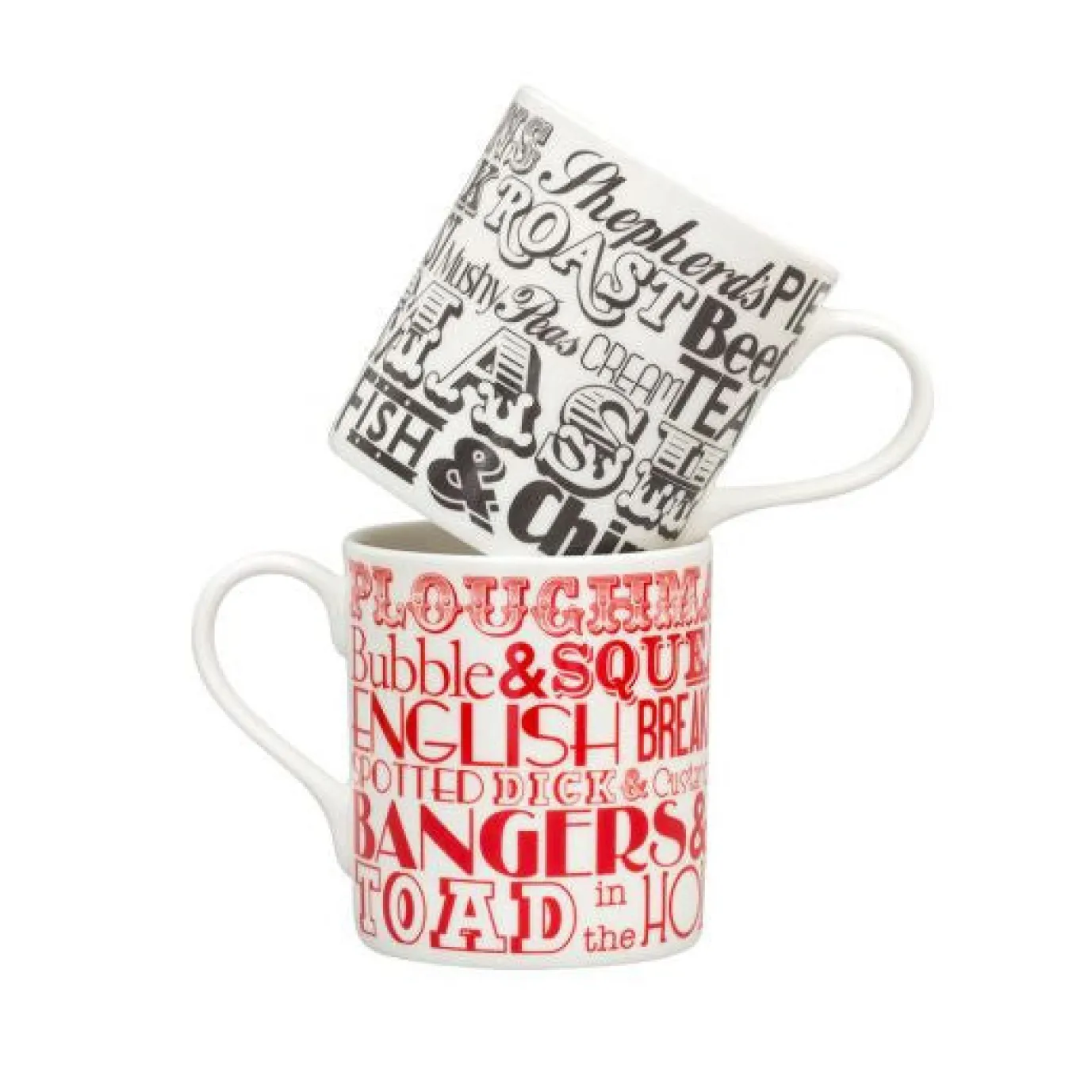 English Dinner Mug - Red