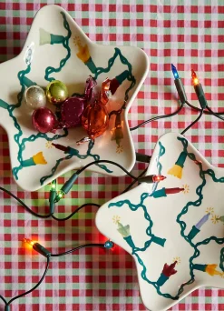 Fairy Lights Small Star Plate