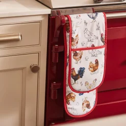 Farm Birds Double Oven Glove