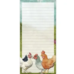Felted Chickens Lined Magnetic Pad