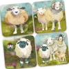 Felted Sheep Coasters- Set of 4