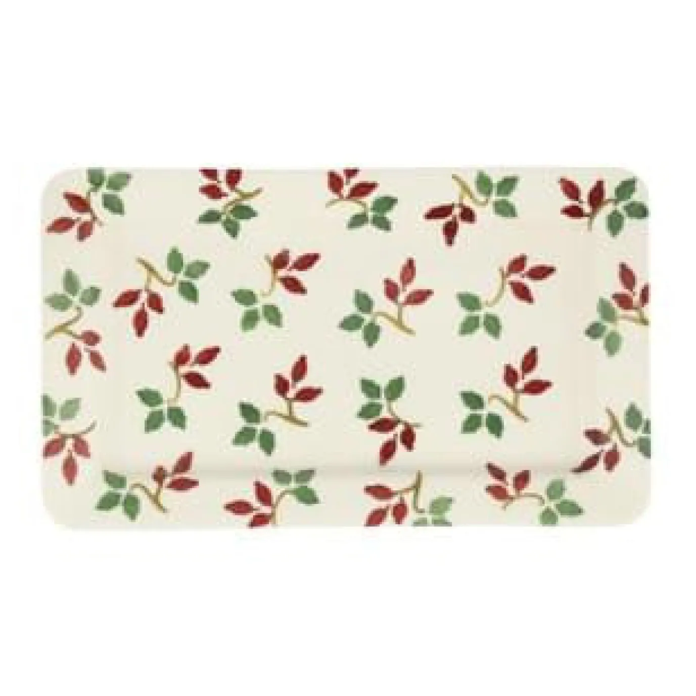 Folk Rosehip Medium Oblong Plate