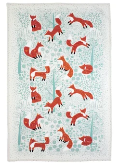 Foraging Fox Cotton Tea Towel