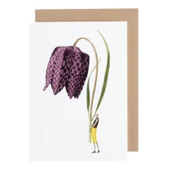 Fritillary Blank Greetings Card