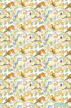 Garden Birds Tea Towel