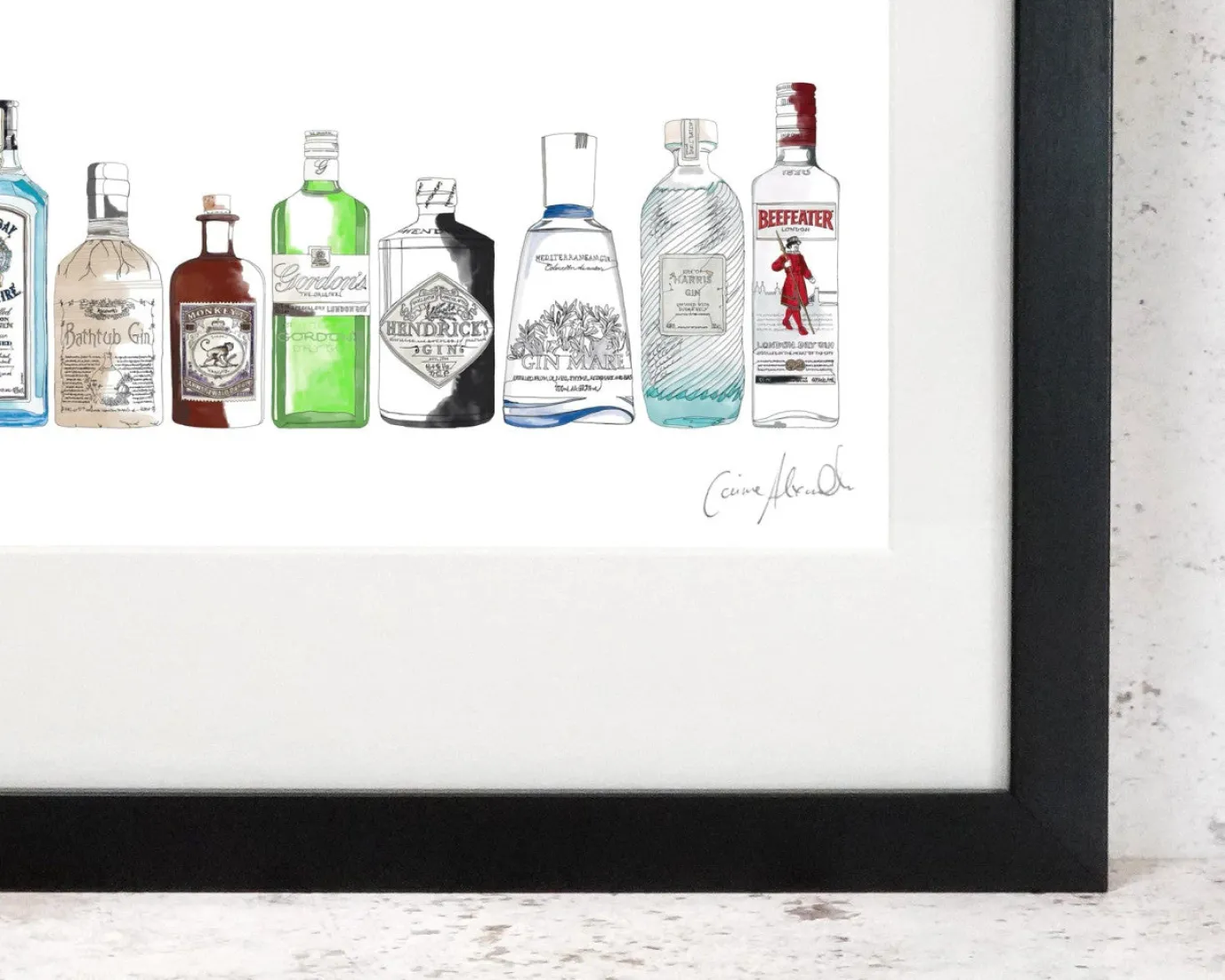 Gin Print by Corinne Alexander