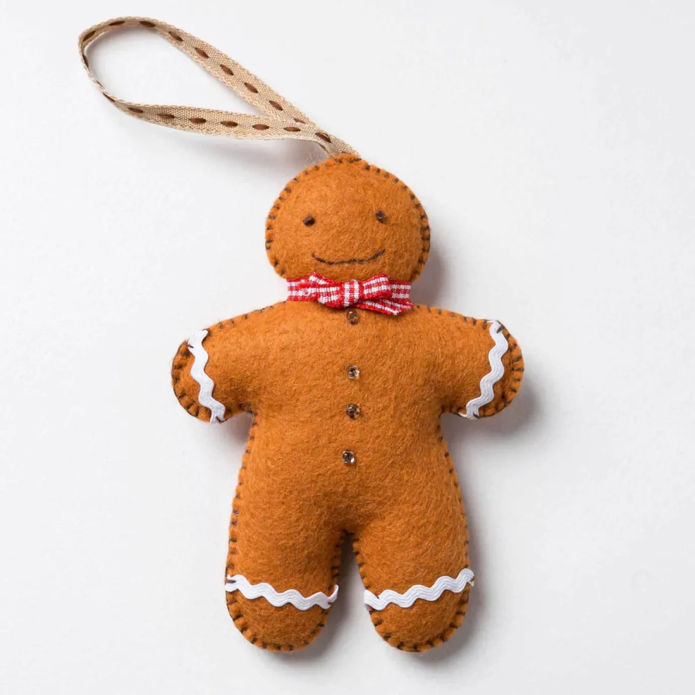 Gingerbread Man Wool Mix Felt Craft Mini Kit