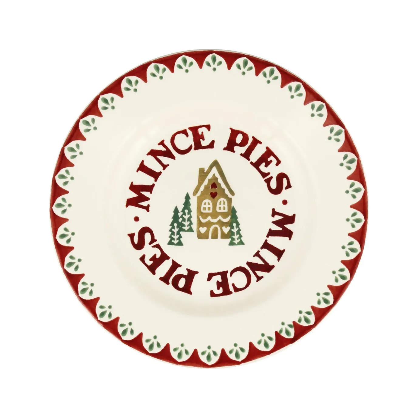 Gingerbread Mince Pies 8 1/2 inch Plate