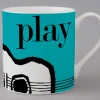 Graphic Guitar Mug - Blue