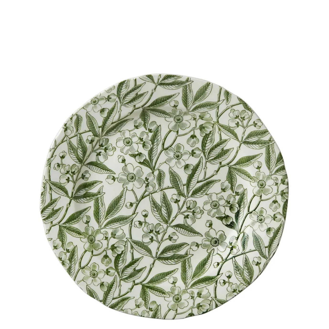 Green Prunus Plate 8 1/2 in (21.5cm)