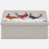 Grey Pheasants Deep Rectangular Tin
