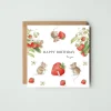 'Happy Birthday' Strawberry Mice Card