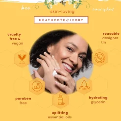 Heathcote & Ivory Busy Bee Vegan Hand Cream Tin