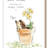Hedgehog "New Home Wishing you happy times" Greetings Card